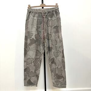 Dr. Collector's P61 Chinos Sage Green Pigment Dye Camo Patchwork Pants Medium